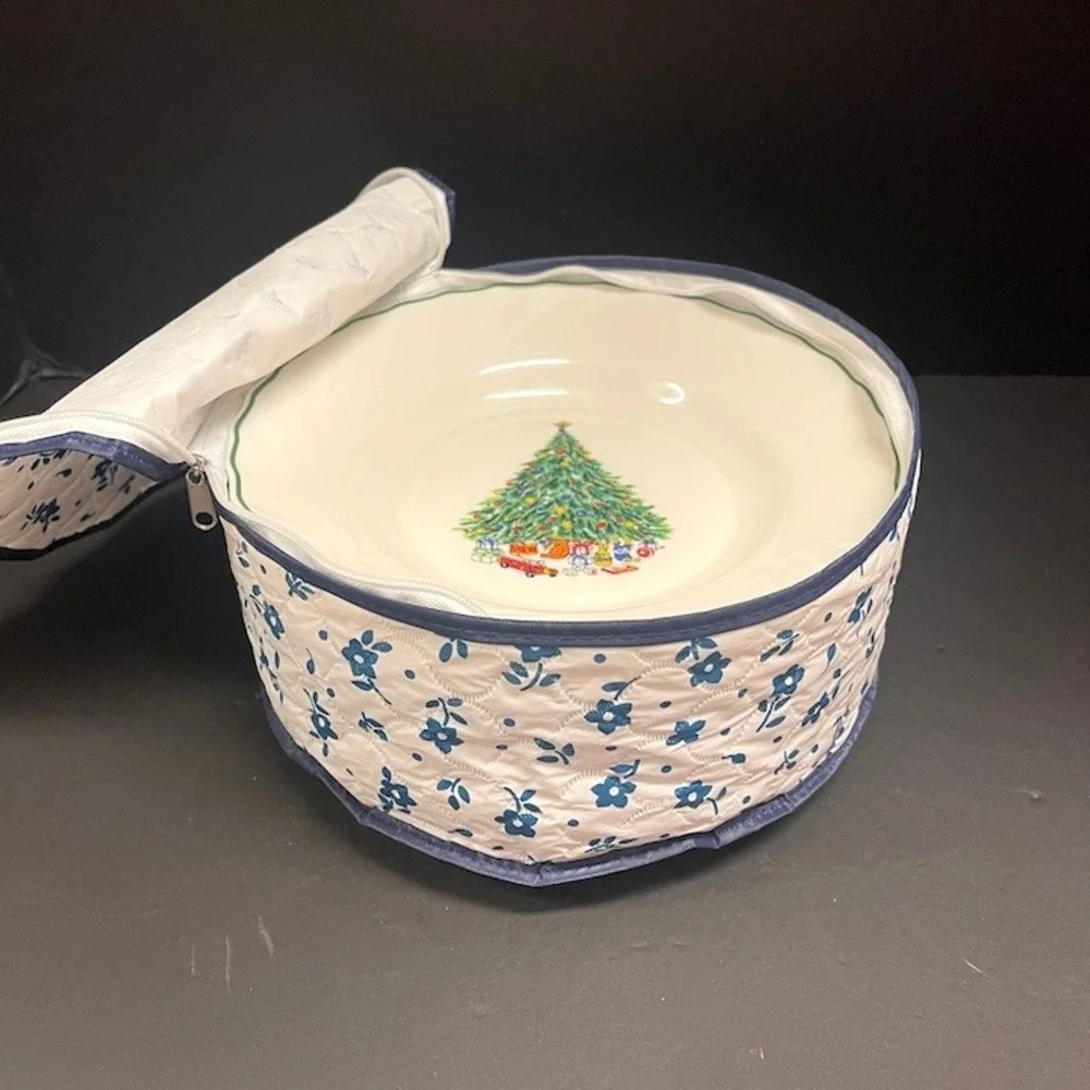 Set of 12‎ Cereal Salad or Soup Bowl Noel by Salem Porcelle Vintage 1980's